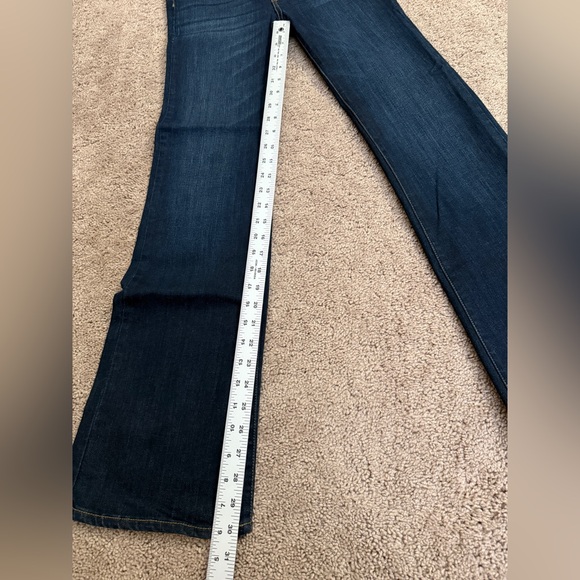 M1858 Jeans Women size 2/26 Dark Blue Amy Boot Bootcut Long Stretch Denim Pants - Picture 8 of 11